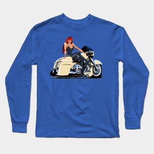 Cartoon Motorbike Long Sleeve T-Shirt